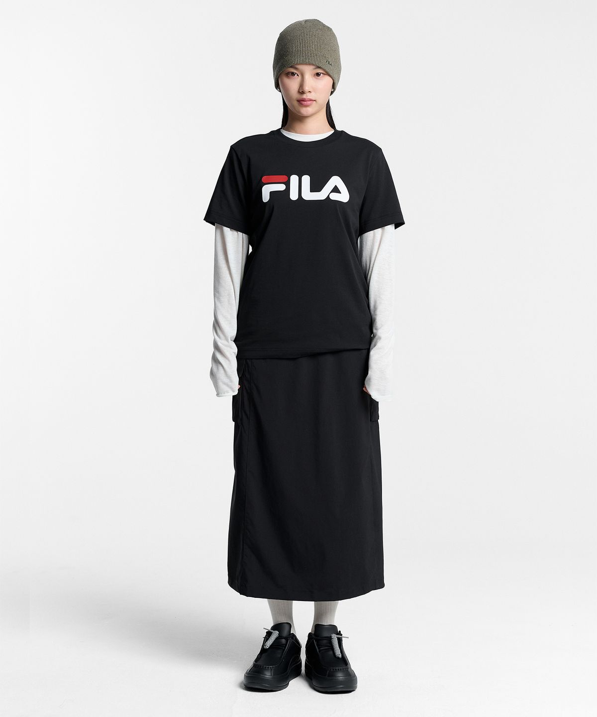 휠라(FILA) Drywave 베이직 빅리니어 반팔티(FS262RS01X018001)