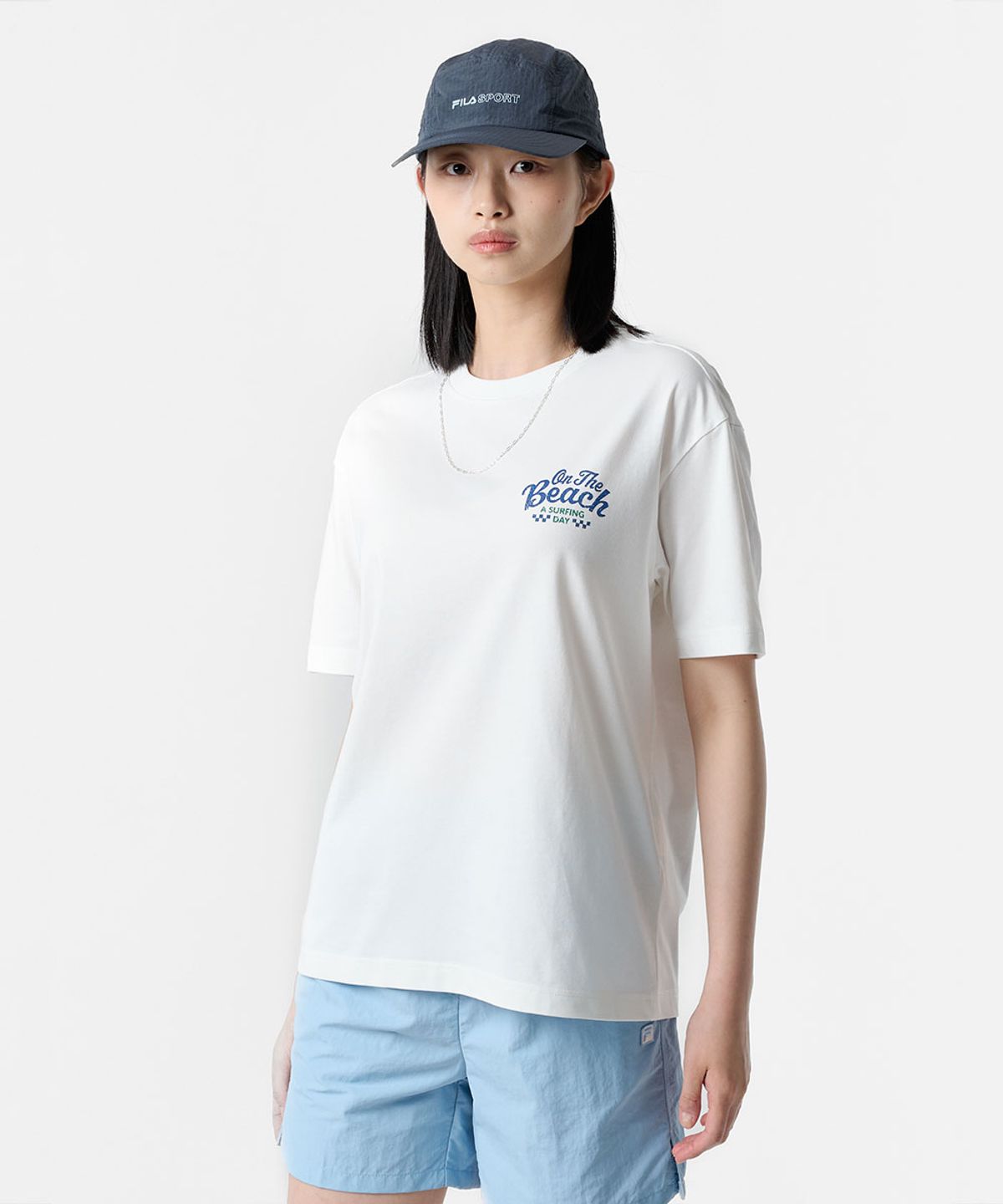 휠라(FILA) Coldwave+ 온더비치 반팔티(FS262RS01X023191)