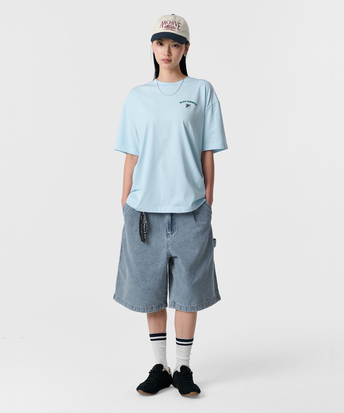 휠라(FILA) Coldwave+ 썸머 일러스트 반팔티(FS262RS01X026442)