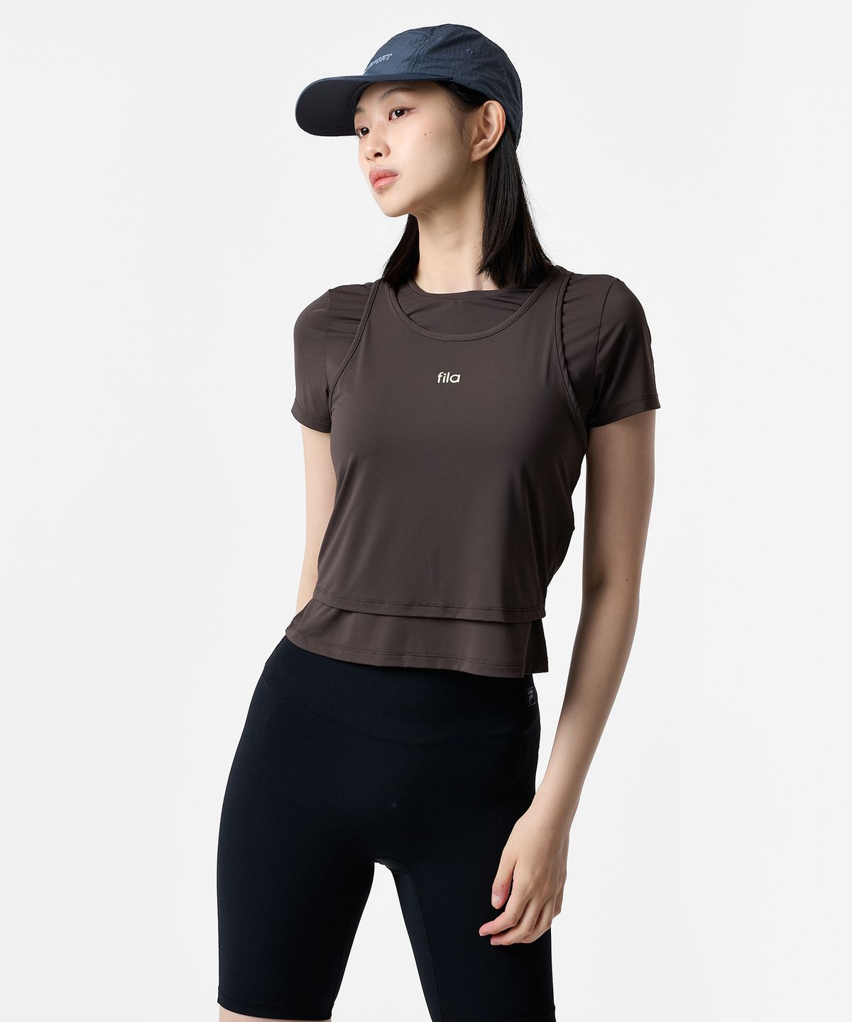 휠라(FILA) 여성 Coldwave+ 레이어드 반팔티(FS262RS02F003234)