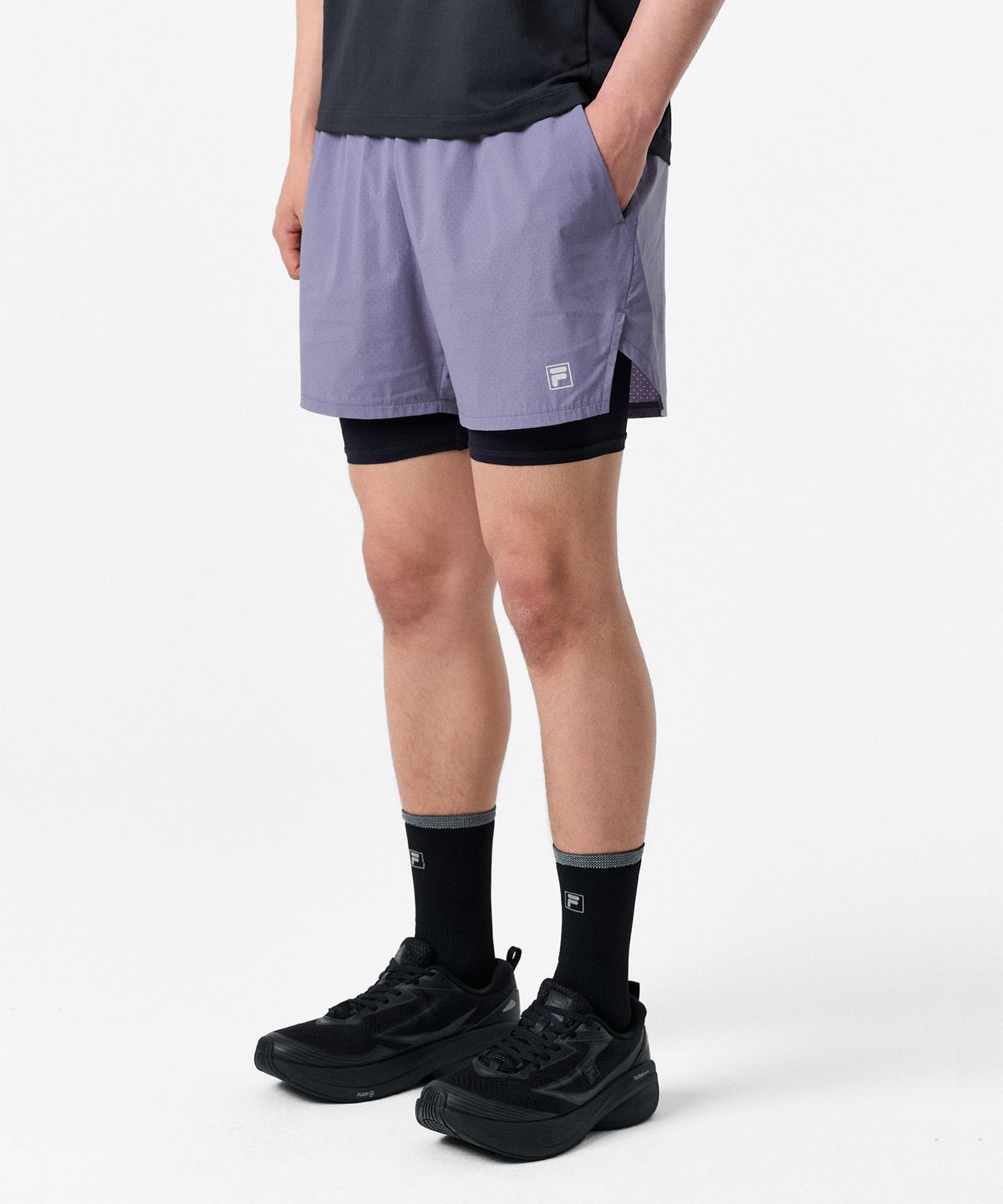 휠라(FILA) 남성 에어닷 러닝 쇼츠(FS262TR02M001521)