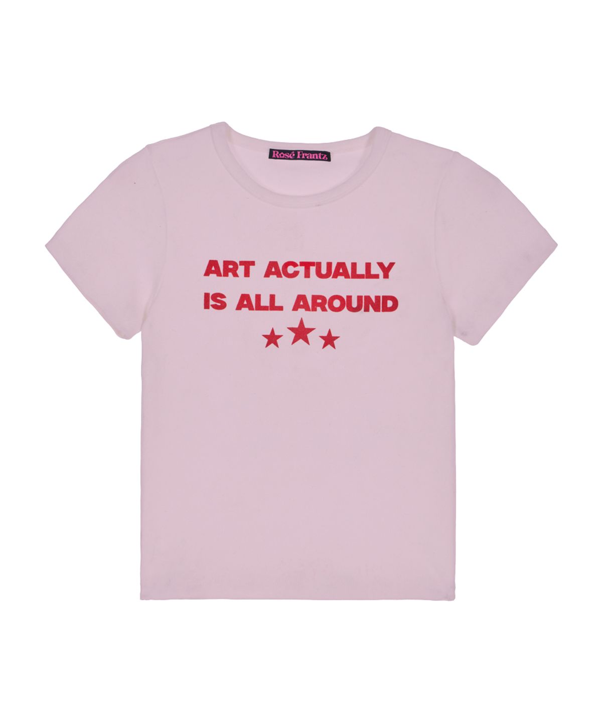 로제프란츠(ROSEFRANTZ) Star Lettering T-shirt [Pink]