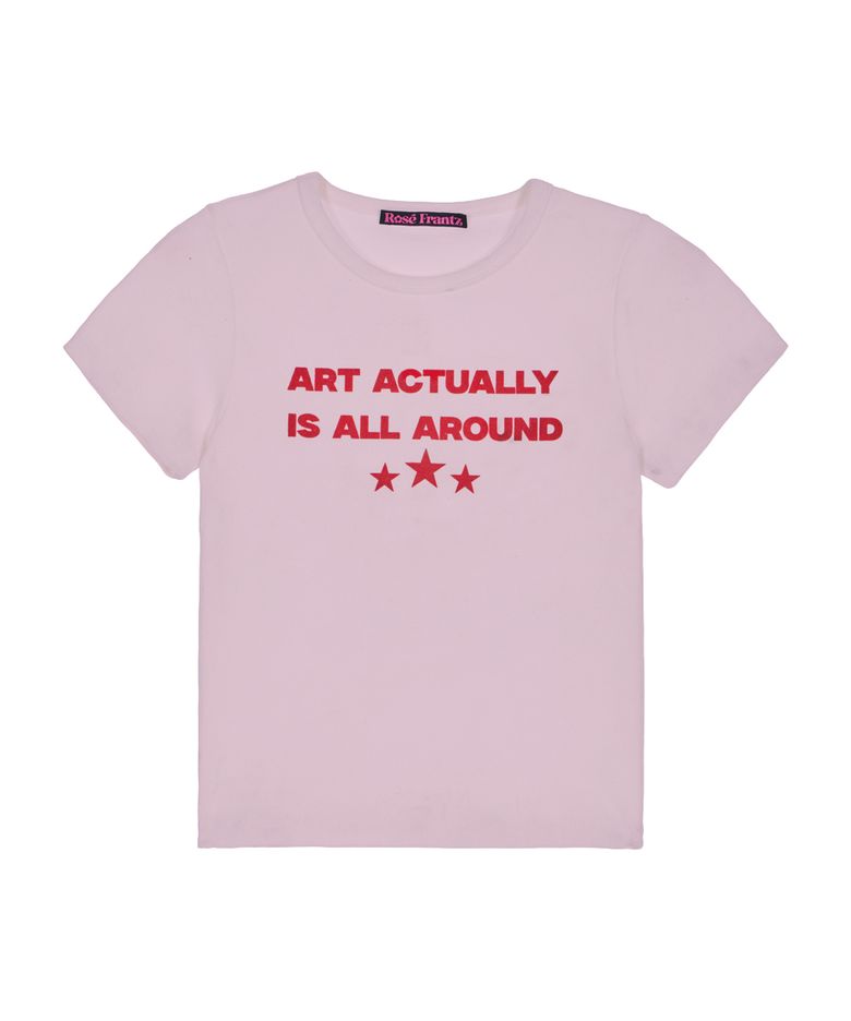 Star Lettering T-shirt [Pink]