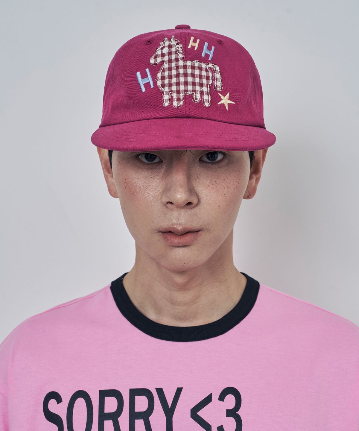 루저스클럽(LOSERS CLUB) 포니 아플리케 캡 퍼플