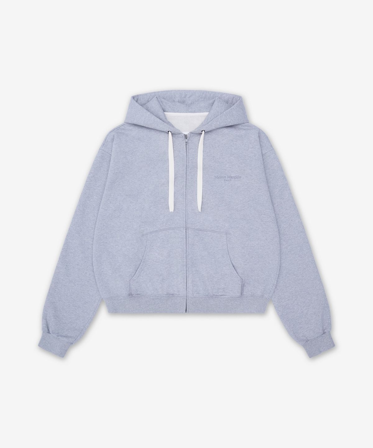 메종 마르지엘라(MAISON MARGIELA) 드로스트링 집업 후드 - 그레이 / S67HG0024S25505858M