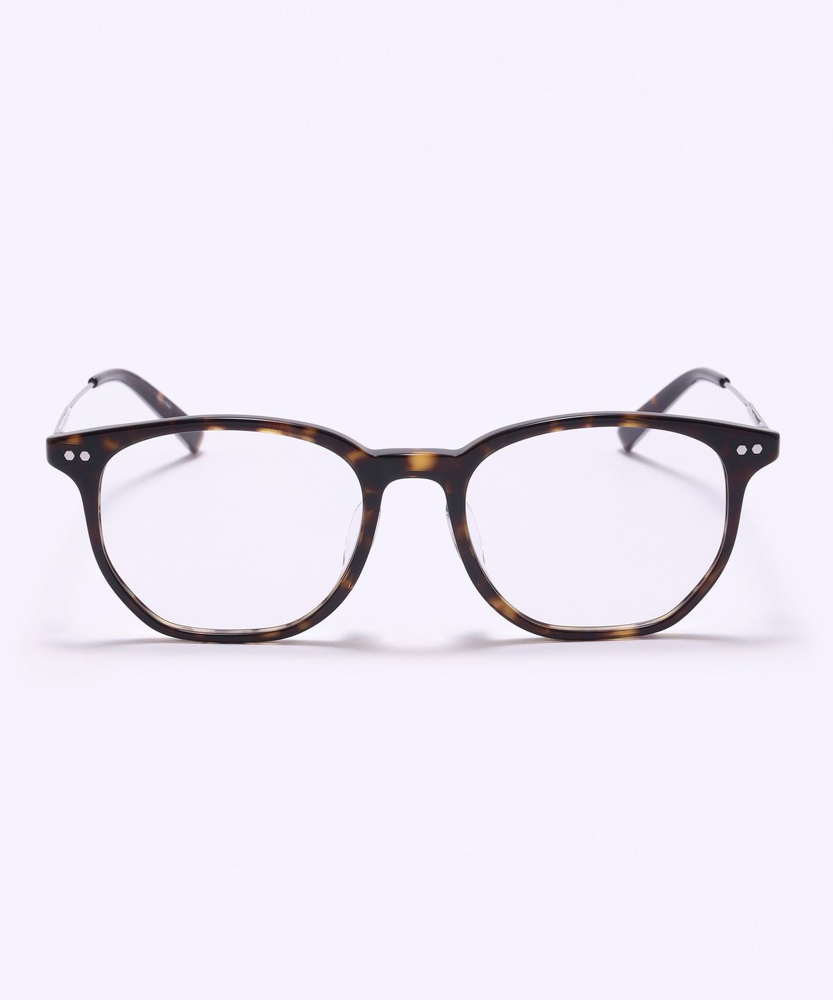 알로아이웨어(ALO EYEWEAR) [SILVERBITE] SBG9602 1811G 오버실루엣 초경량 콤비 스퀘어 톨토이즈/실버 안경테 블루라이트 렌즈 선택