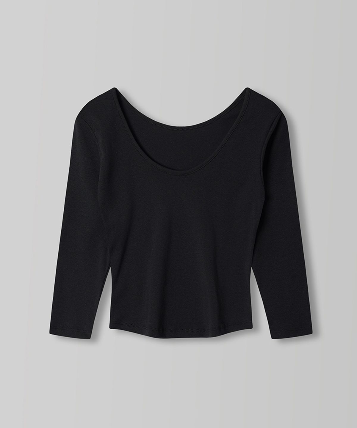 108파운드(108POUND) S/S Reversible 3/4 Sleeve Tee_Black