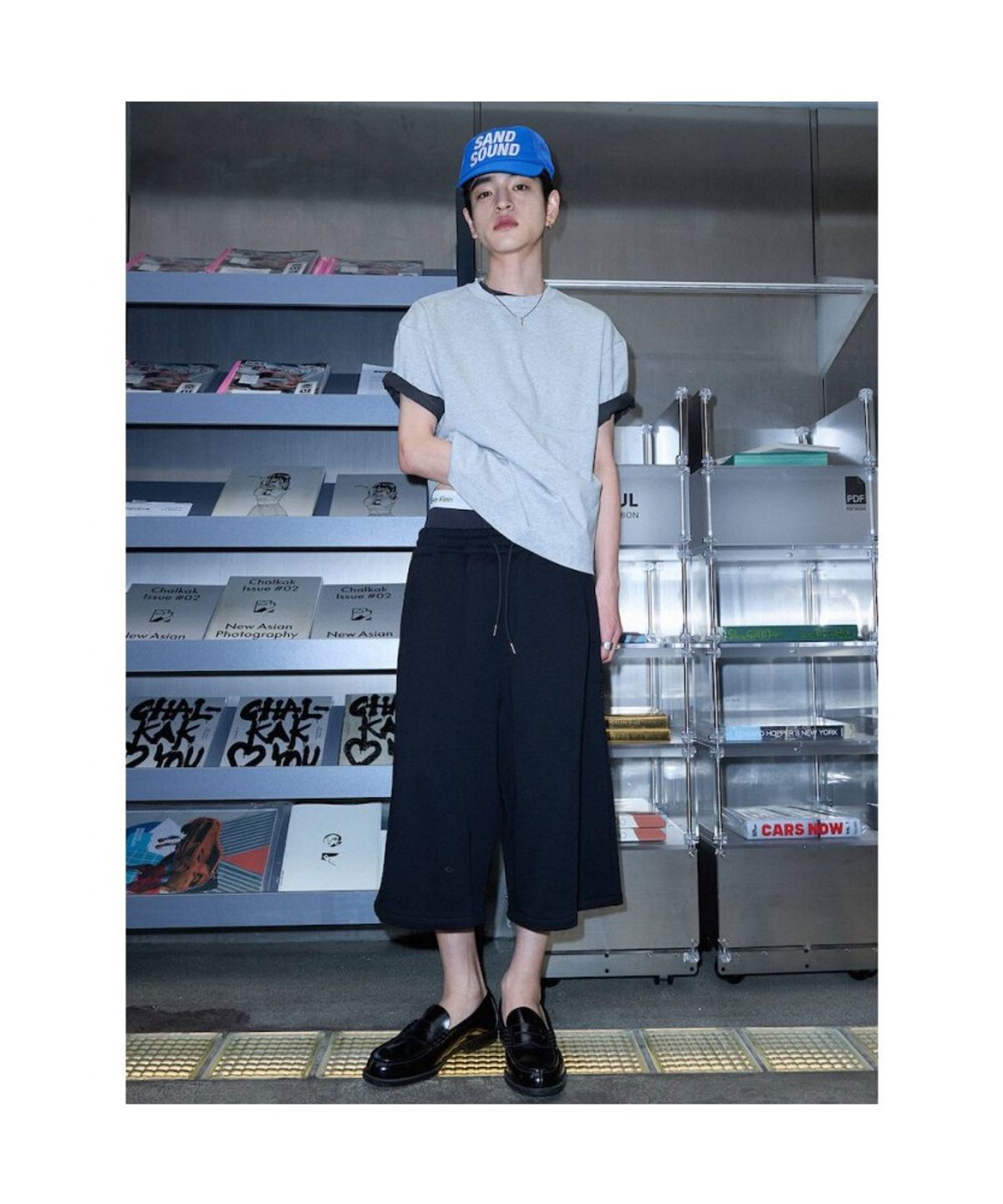 샌드 사운드(SAND SOUND) (UNISEX) 스웻  버뮤다 숏츠  블랙