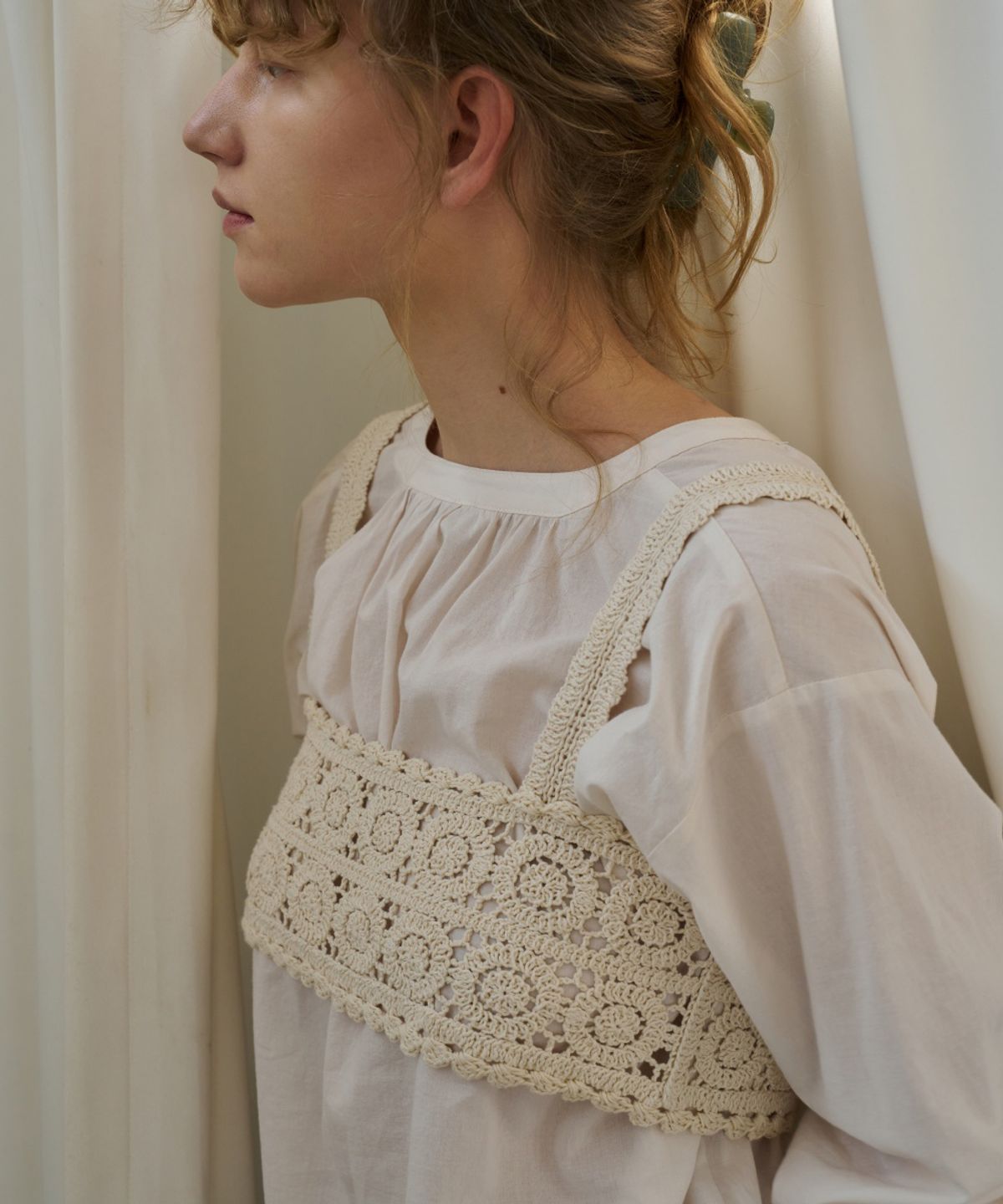 108파운드(108POUND) Palma Crochet Top_Beige