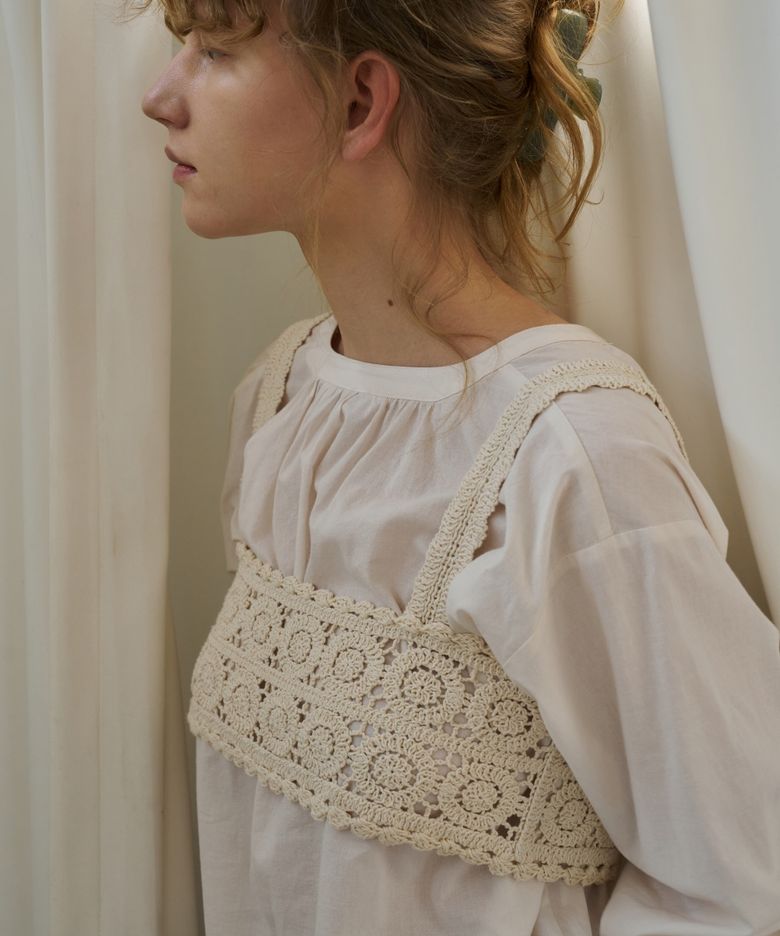Palma Crochet Top_Beige