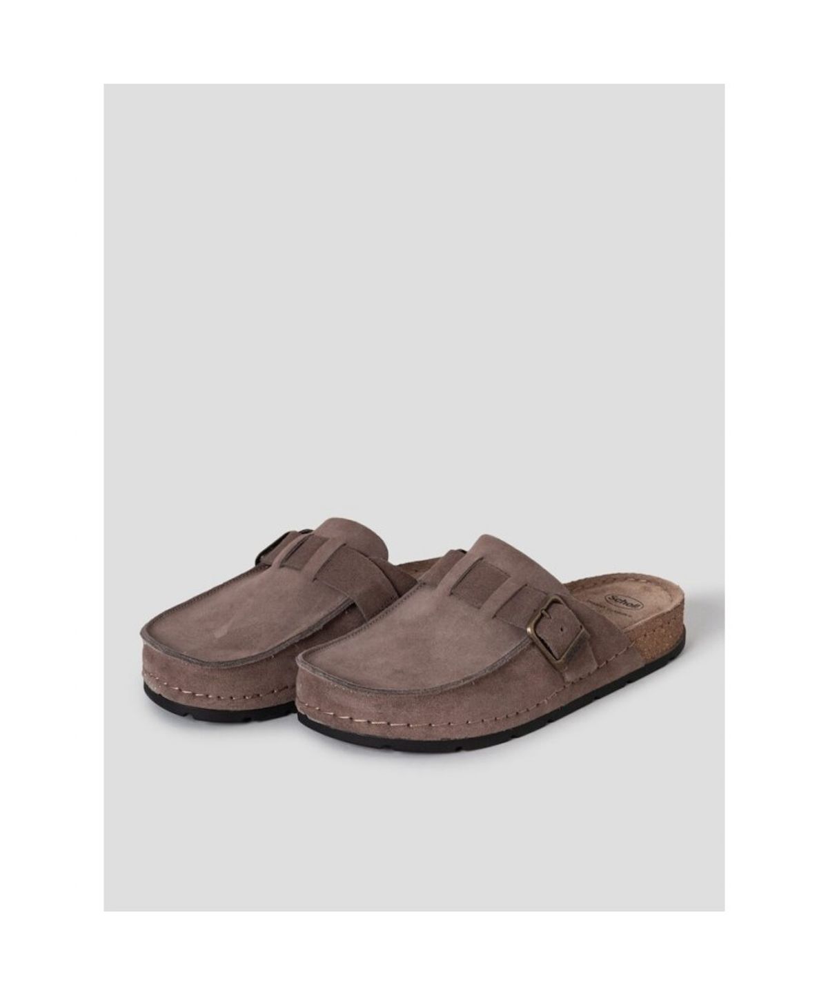 숄(SCHOLL) (MEN) 스웨이드 메모리 쿠션 크로그 - 브라운 (HH64K1F71D)