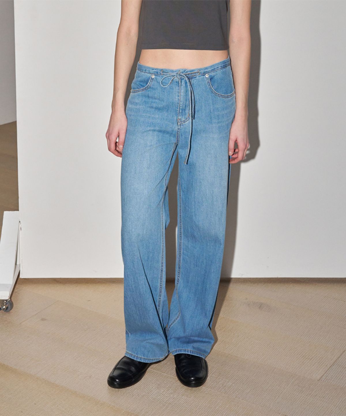 108파운드(108POUND) Waist Tie Denim_Light Blue