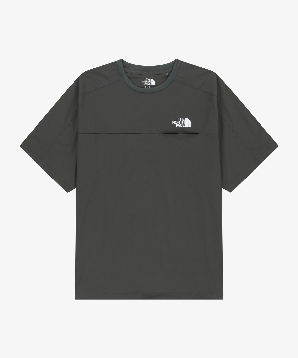 노스페이스(THE NORTH FACE) NT7US29K 브릴로 포켓 반팔 티 DARK GRAY