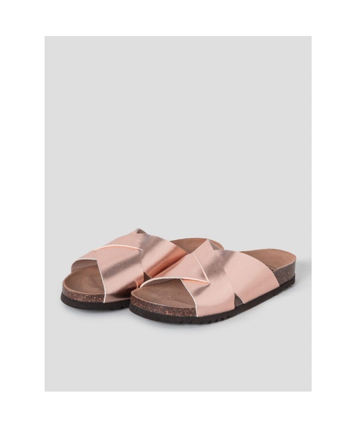 숄(SCHOLL) (WOMEN) 크로스 스트랩 코르크 샌들 - 핑크 (HH64K2C66X)