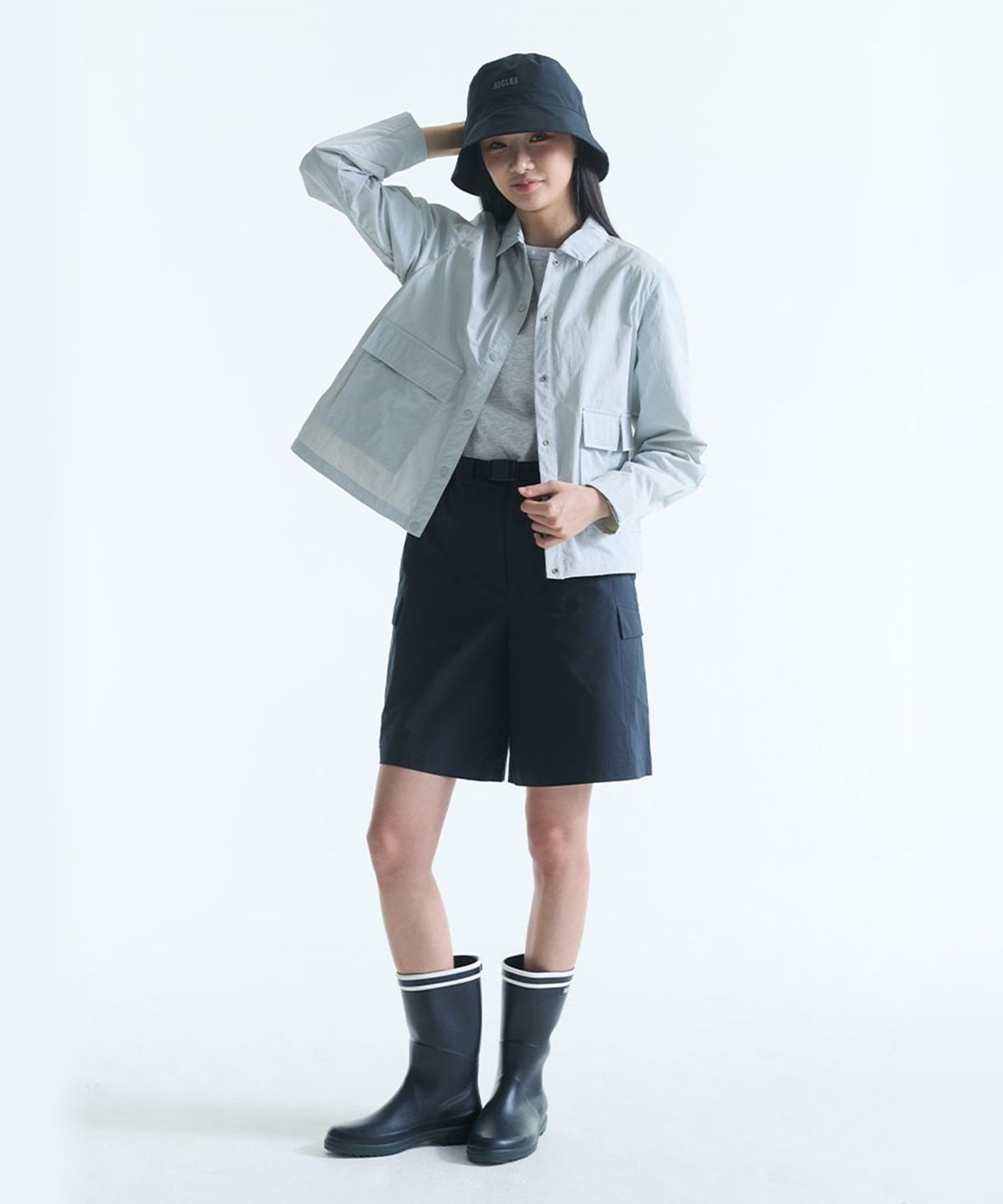 에이글(Aigle) 여성 기능성 셔츠 자켓 AAS26WSHI013GVI