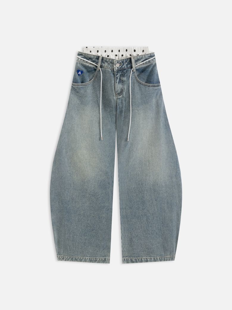 Aelfric Eden Double Waist Super Baggy Jeans 배기진 청바지 AE25CPQ31226-01BBLU