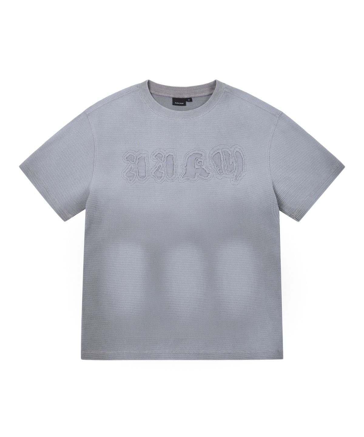 아캄(AAKAM) Reverse Patch Waffle Half Top (Gray)