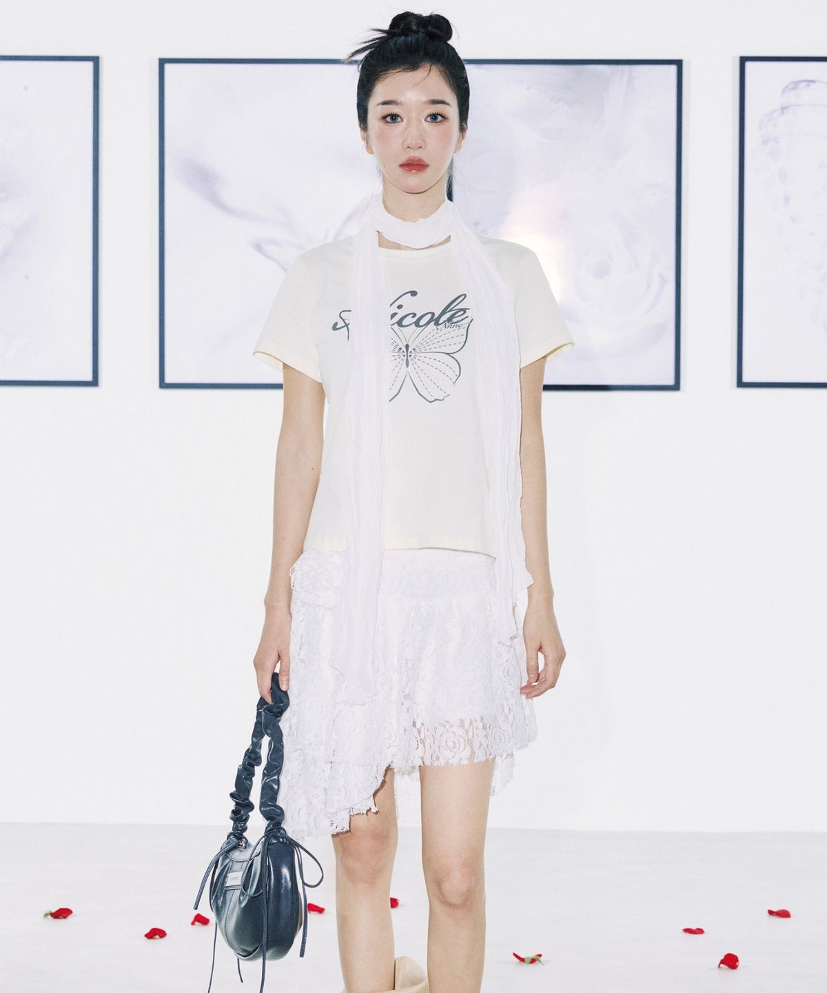 닉앤니콜(NICK&NICOLE) ROSE TIERED LACE SKIRT_WHITE