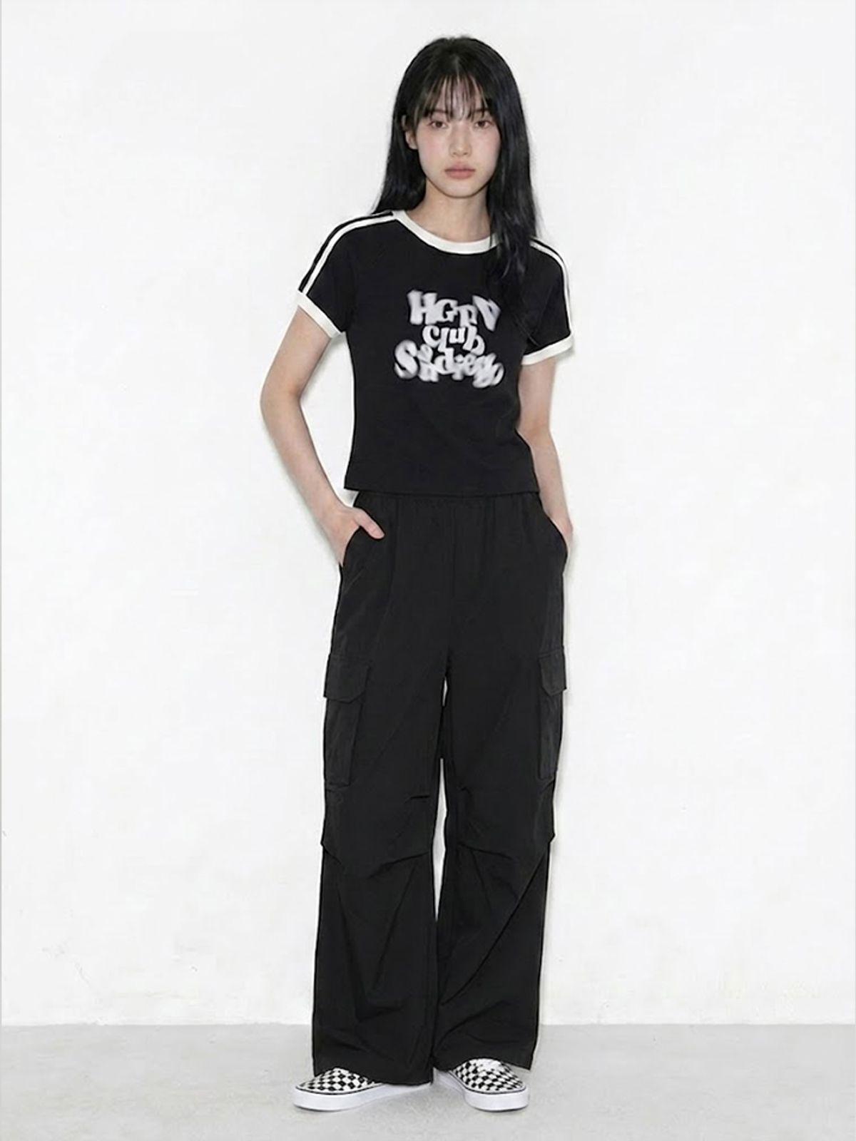 행텐 틴즈(HANGTEN TEENS) 틴즈 여아 스판 카고 와이드팬츠_100(14570-138-405-41)