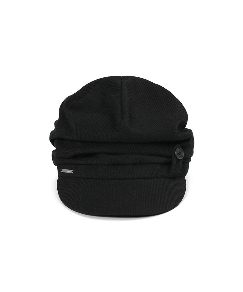[레이 PICK] Tokyo shirring turban cap BLACK