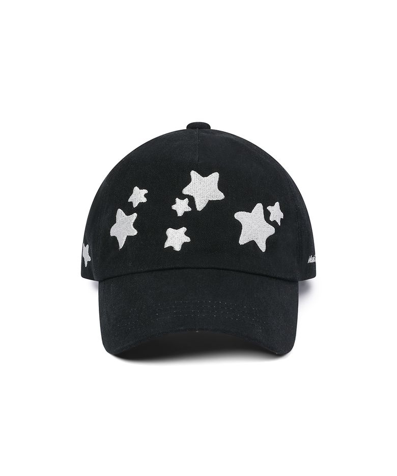 Midnight stars logo ball cap BLACK