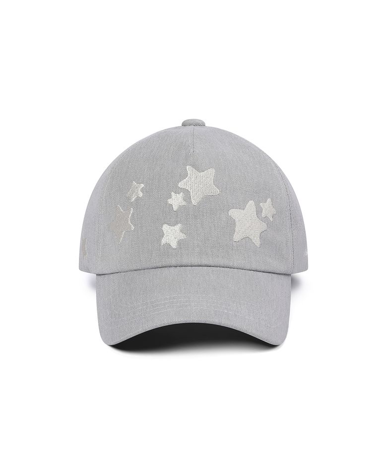 Midnight stars logo ball cap GREY