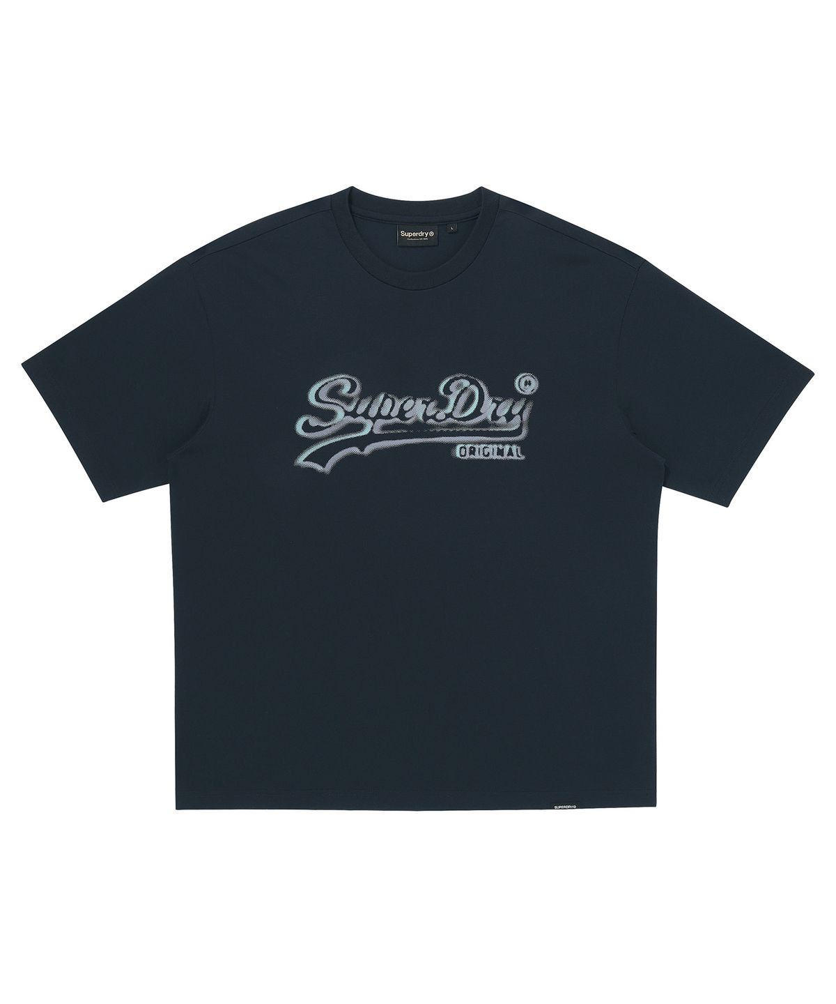 슈퍼드라이(SUPERDRY) 도트 로고 그래픽 티셔츠 다크네이비 SDUISCQ70DNY