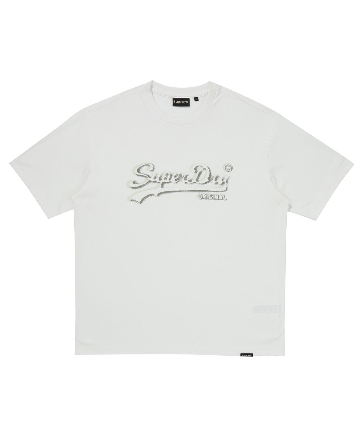 슈퍼드라이(SUPERDRY) 도트 로고 그래픽 티셔츠 화이트 SDUISCQ70WHT