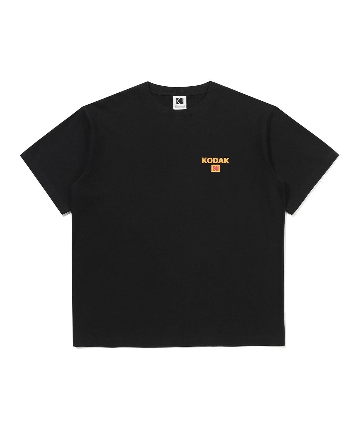 코닥(KODAK) 스몰 로고 반팔 티셔츠 BLACK