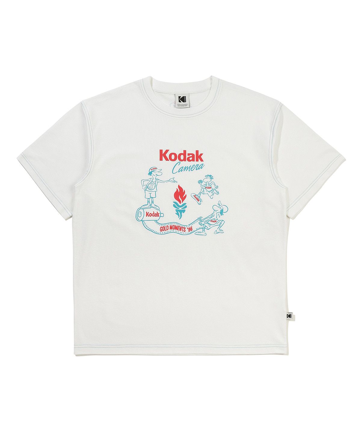 코닥(KODAK) 골드모먼트 소로나 그래픽 반팔 티셔츠 WHITE