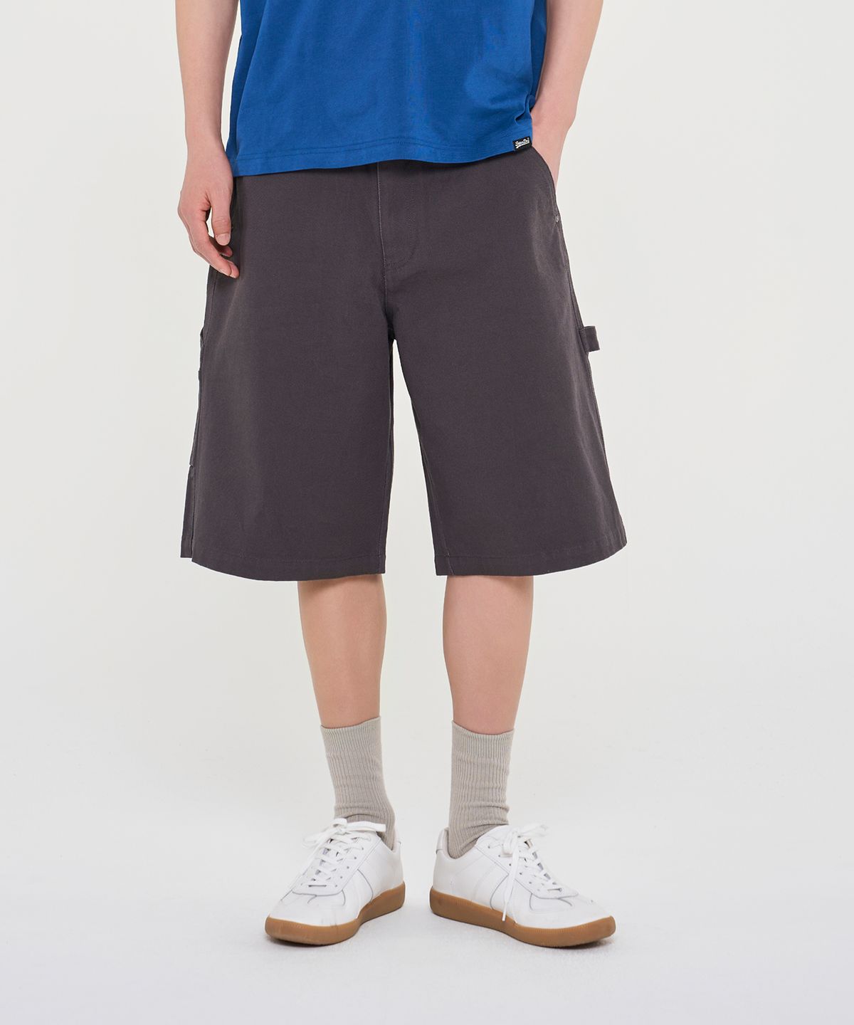 슈퍼드라이(SUPERDRY) 카펜터 반바지 차콜 SDMLHCQ46CHL
