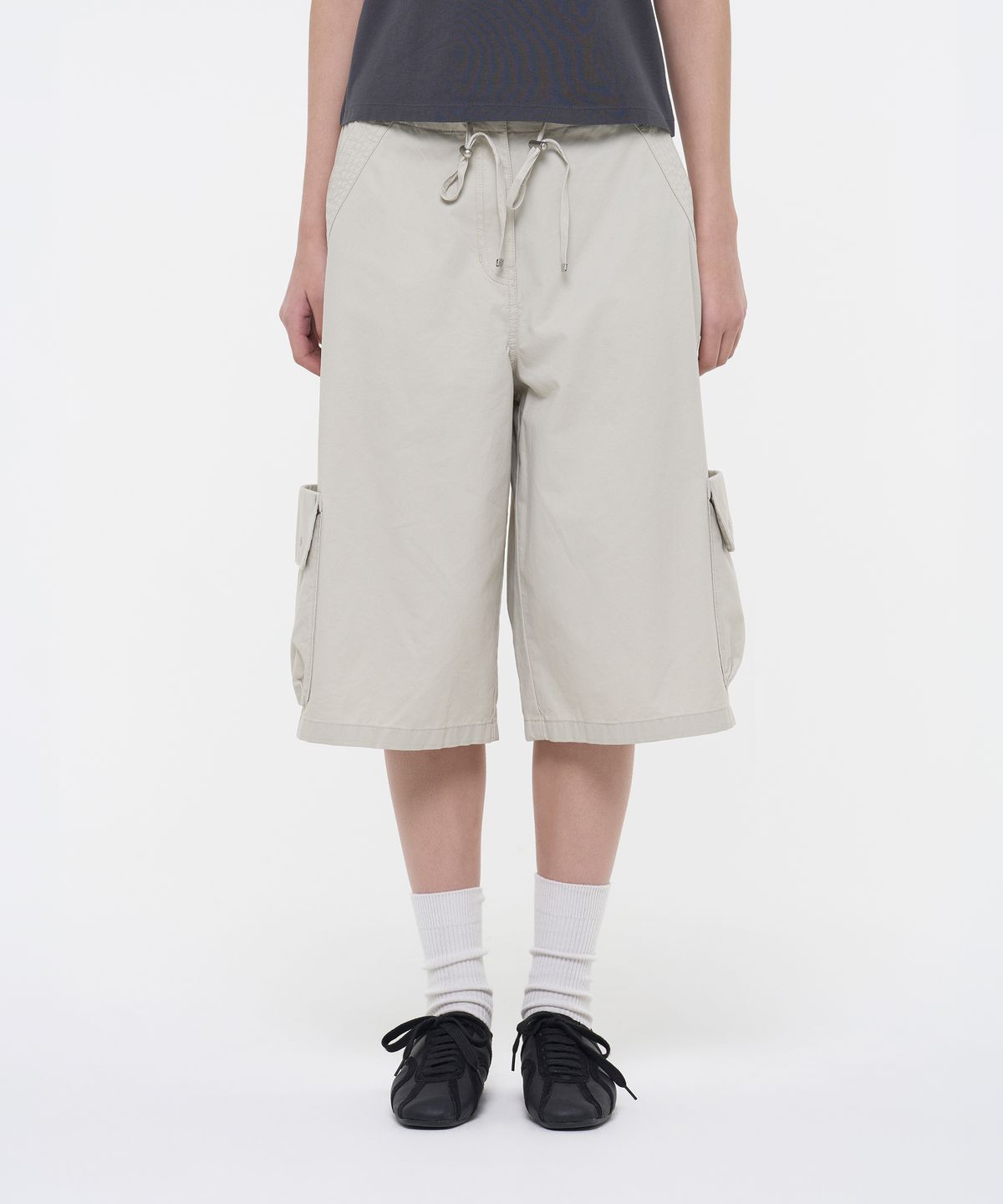 슈퍼드라이(SUPERDRY) 우먼스 카고 버뮤다 숏팬츠 베이지 SDFLTCQ54BEG