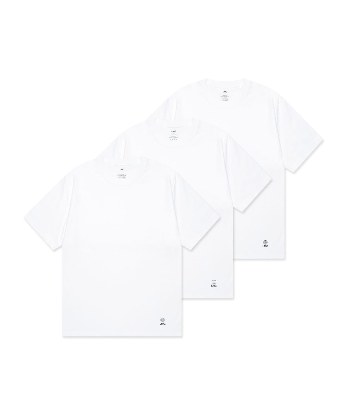 엘엠씨(LMC) GLOBE TEE 3PACK white