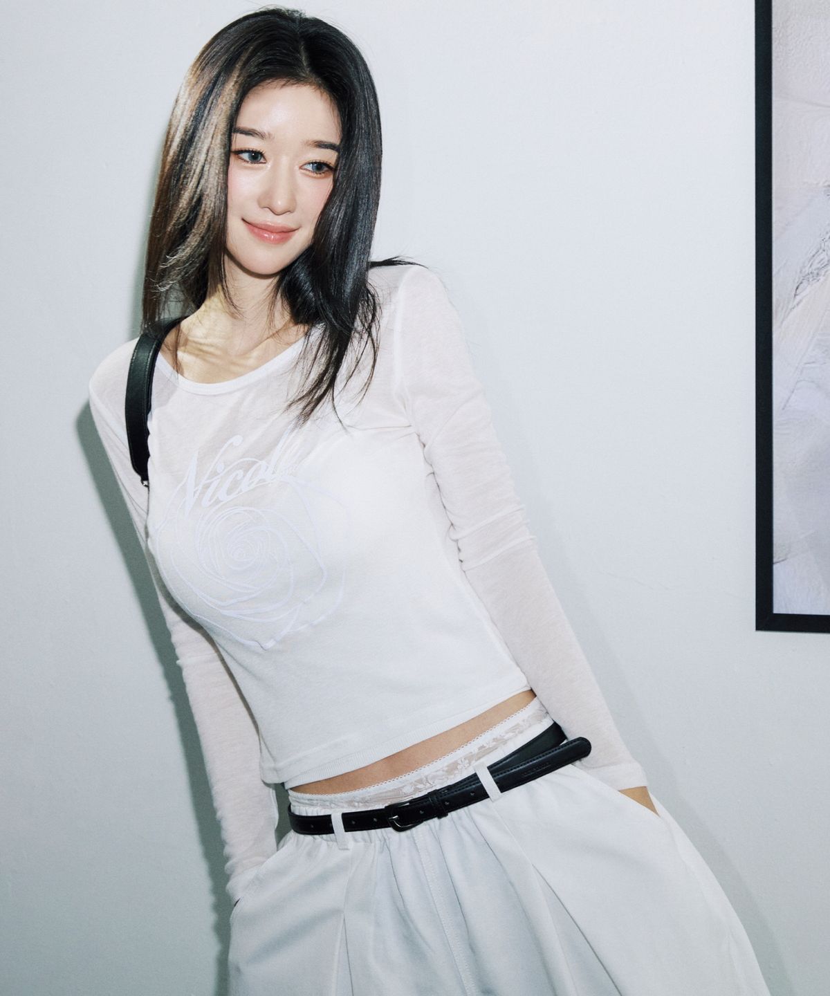 닉앤니콜(NICK&NICOLE) NICOLE ROSE LONG SLEEVE TOP_IVORY