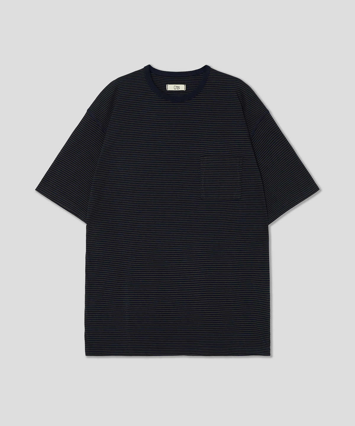 온셋(ONSET) STEADY STRIPE SHORT SLEEVE T SHIRTS (NAVY/CHARCOAL)