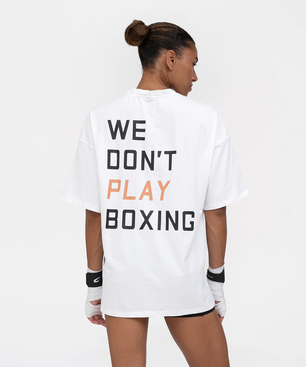복스로(BOXRAW) We Dont Play Boxing 오버사이즈 티셔츠 - 여성 W BXRW-U-WDPBT-W [화이트]
