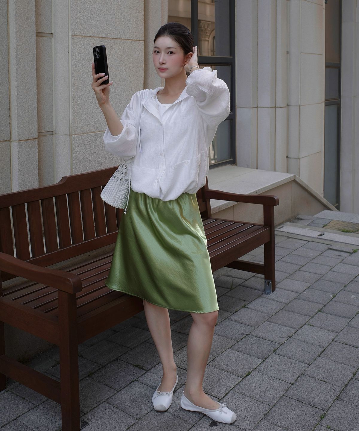 쥬시쥬디(JUCYJUDY) 새틴미니스커트 J1SK329D