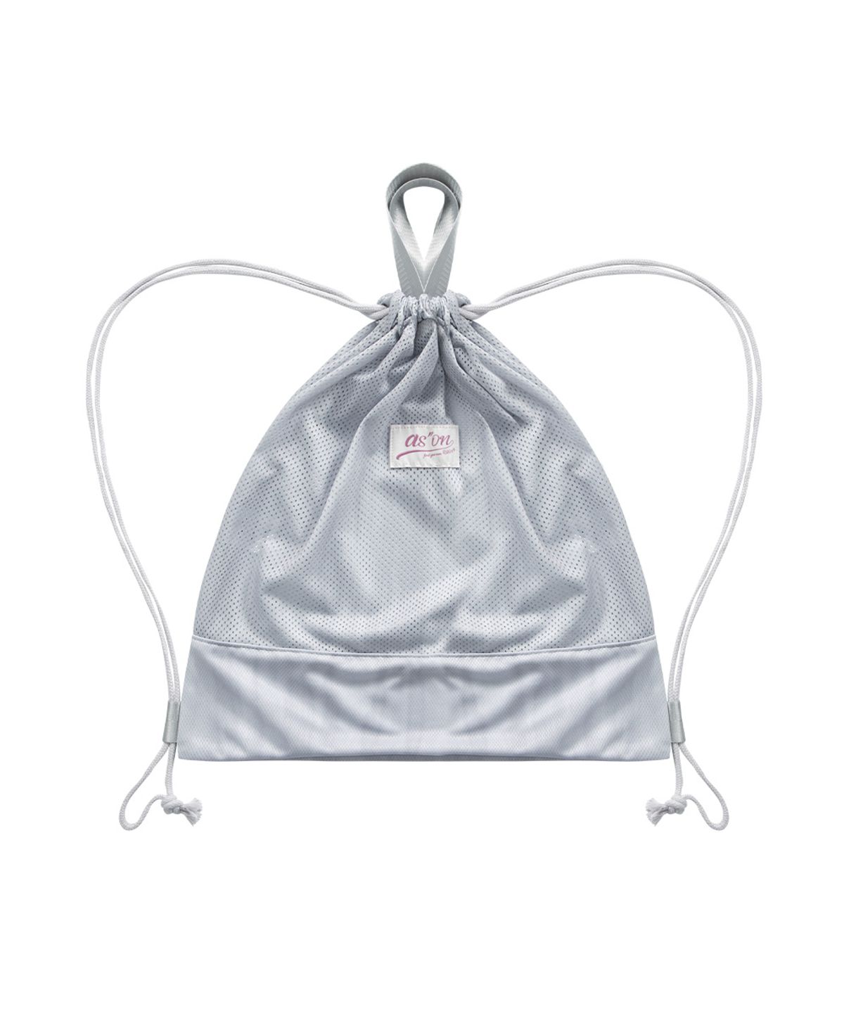 애즈온(ASON) DRAW STRING BAG / LIGHT GRAY