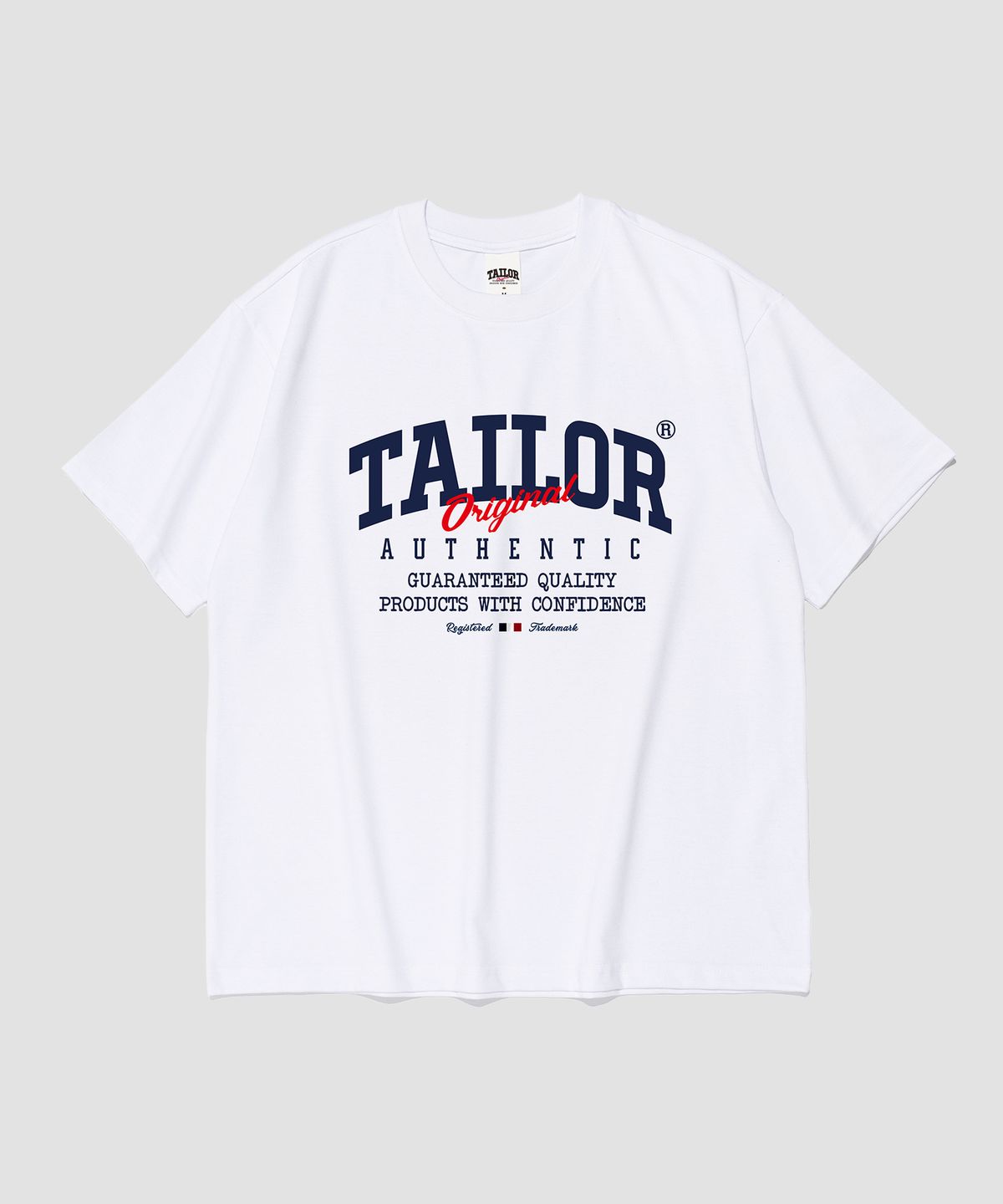 테일러 스튜디오(TAILOR STUDIO) 오리지널 어센틱 반팔티 (화이트)
