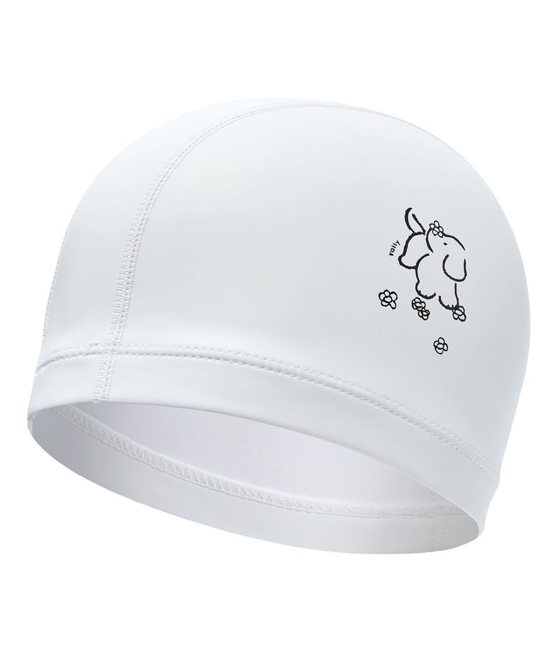 [RRUC510 WHT] 강아지와 꽃 우레탄 코팅수모 화이트