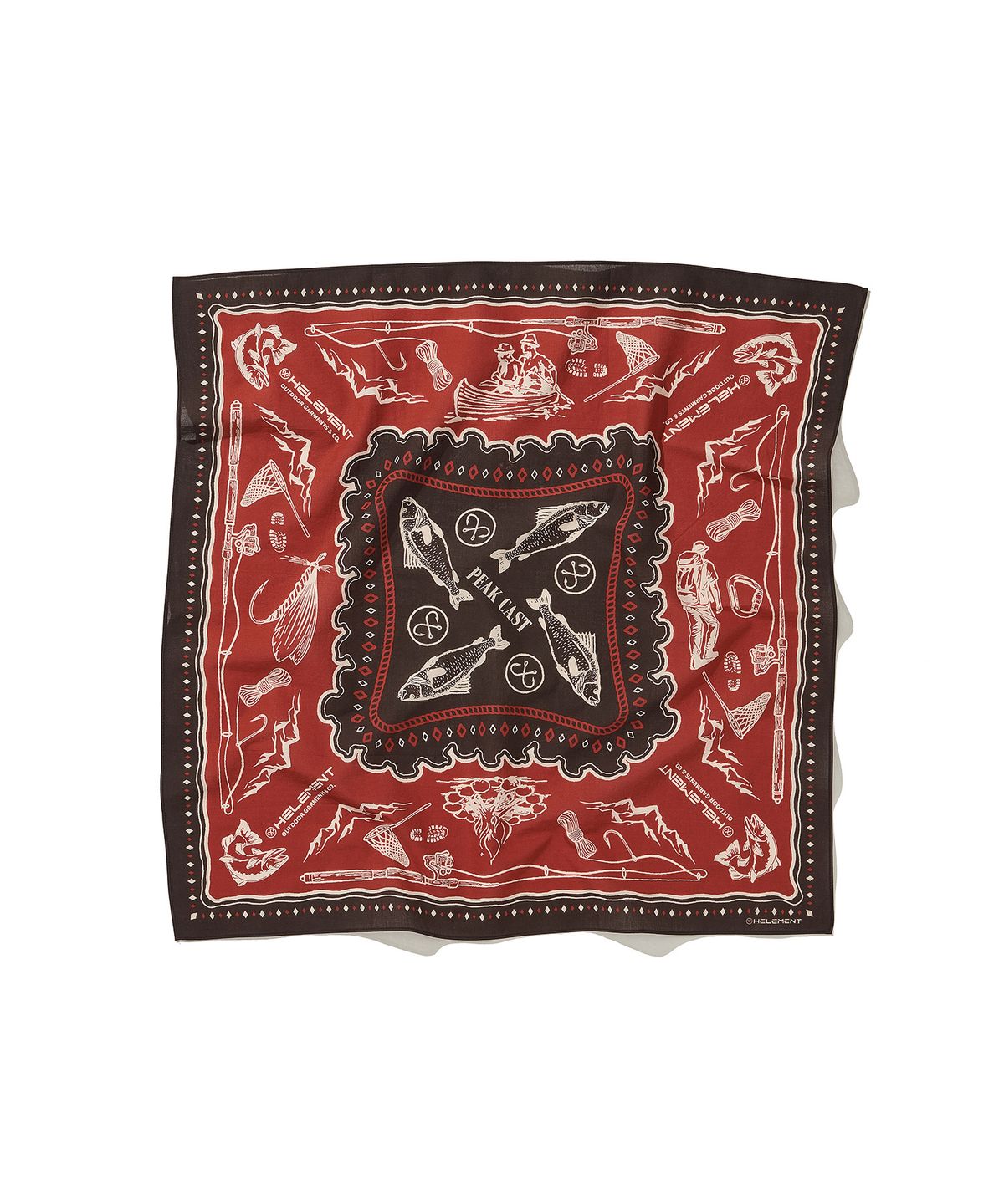 힐리먼트(HELEMENT) 아웃도어 필드 반다나 (RED)