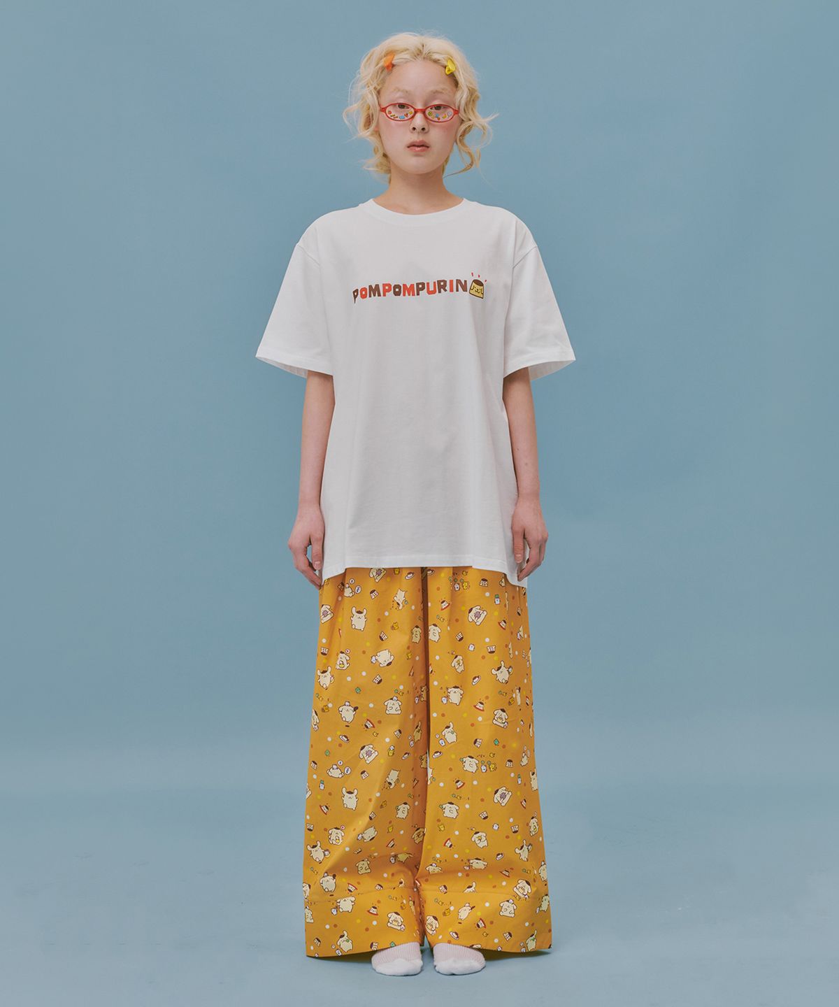 오끼뜨(OGGITT) (uni)폼폼푸린 도미토리 팬츠 푸딩오렌지