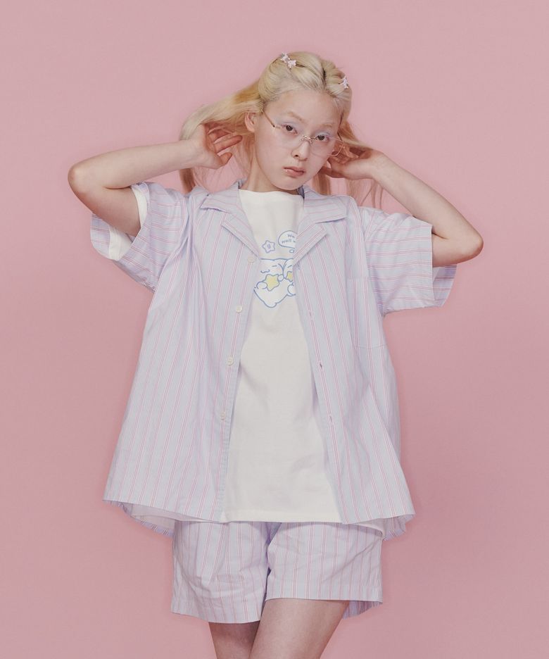 (uni)시나모롤 레지던스 파자마 윙블루