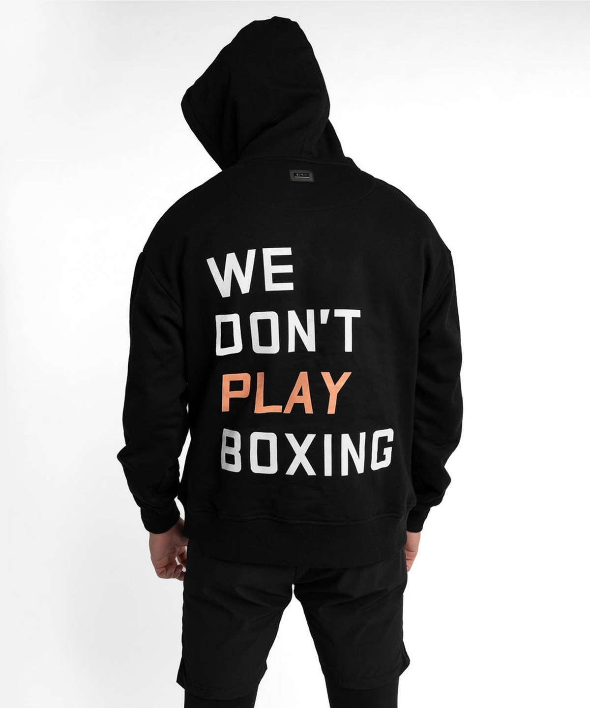 복스로(BOXRAW) We Dont Play Boxing 후디 - 남성 M BXRW-U-WDPBH [블랙]