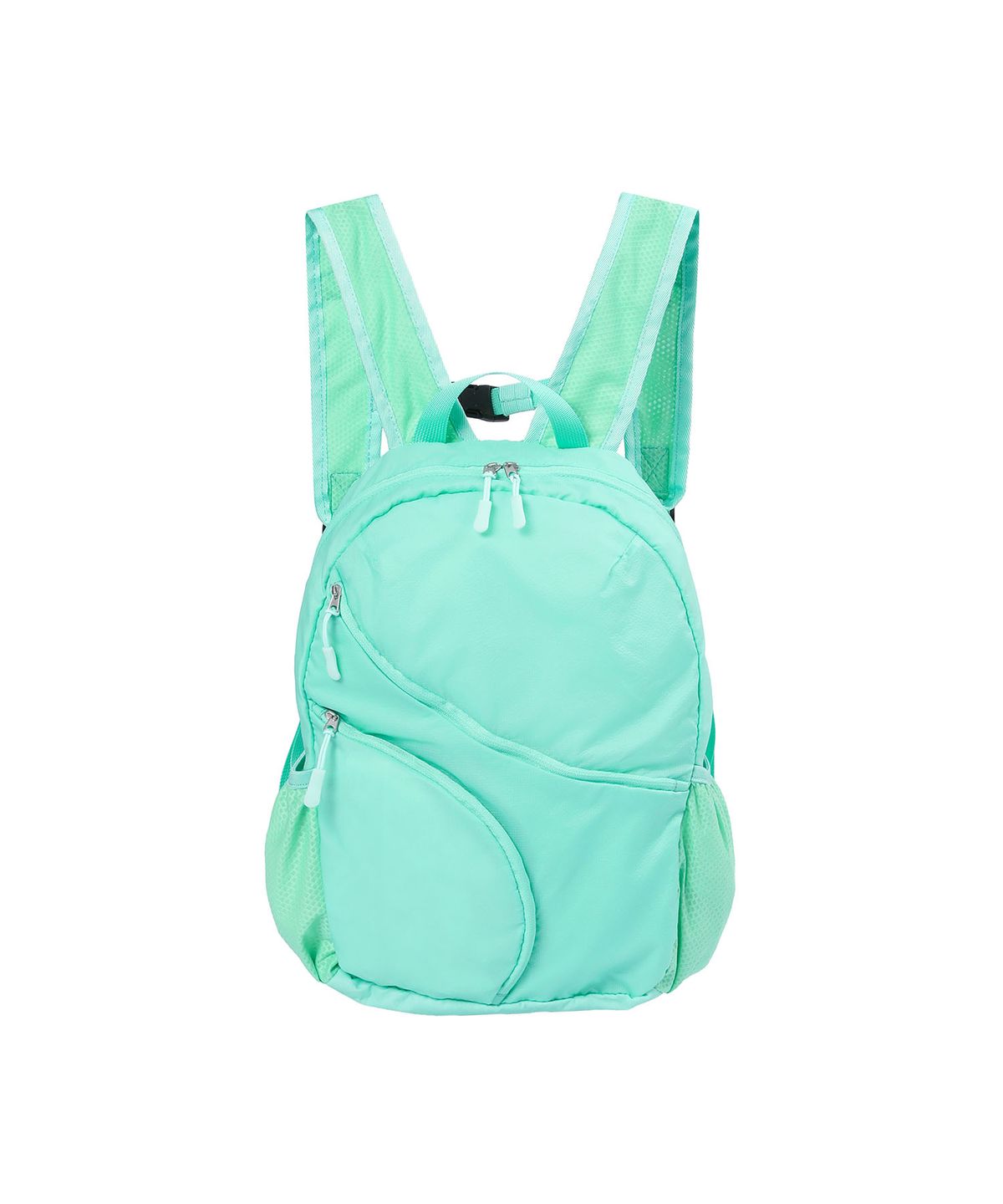 하나히(HANAHI) Double diagonal zipper backpack MINT