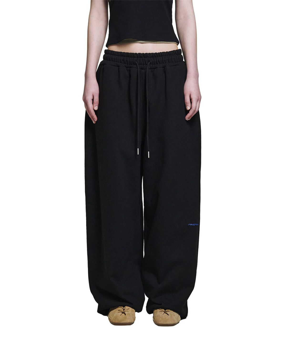 로타입(ROUGHTYPE) Oversized Jogger Sweatpants - Black