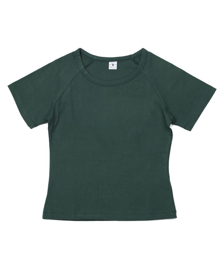 Green Raglan Core essential curve t-shirt