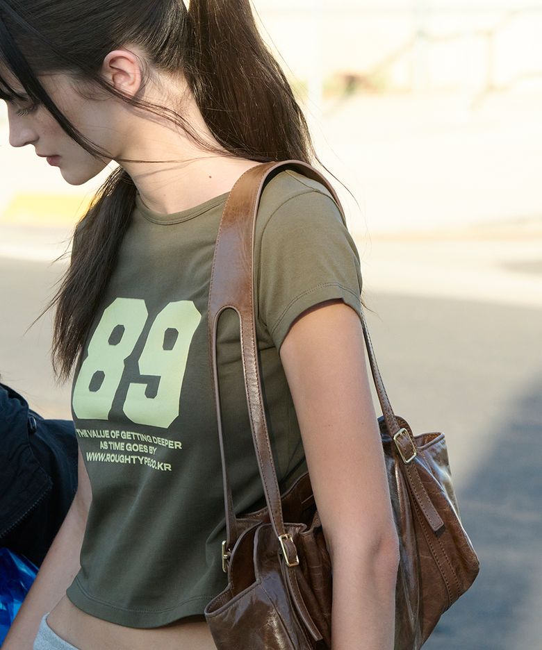 89 Crop Short-sleeved Shirt - Khaki