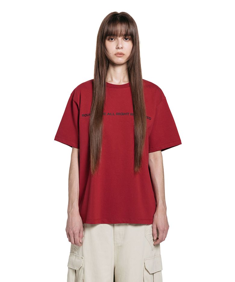 Color Over Fit Short Sleeve - Red