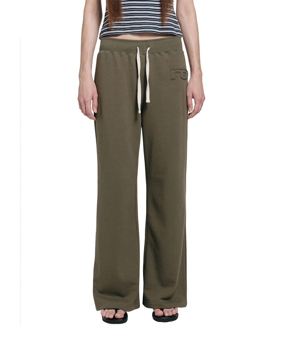 로타입(ROUGHTYPE) RO Slim Fit Sweatpants - Khaki